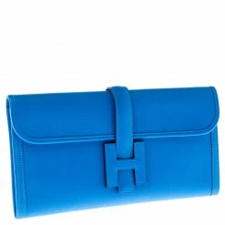 Hermes Blue Brighton Swift Leather Elan 29 Jige Clutch For Women 16 Hermes Blue Brighton Swift Leather Elan 29 Jige Clutch For Women -Deals Hermes Store luxury women hermes used handbags p234830 006