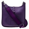 Hermes Ultraviolet Clemence Leather Evelyne III PM Bag For Women -Deals Hermes Store luxury women hermes used handbags p238703 001