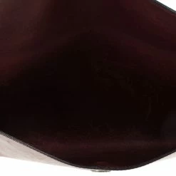 Hermes Vintage Burgundy Box Calf Leather Rio Clutch For Women -Deals Hermes Store luxury women hermes used handbags p23909 008