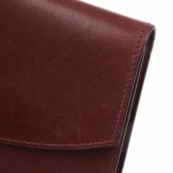 Hermes Vintage Burgundy Box Calf Leather Rio Clutch For Women -Deals Hermes Store luxury women hermes used handbags p23909 011
