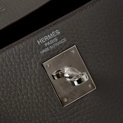 Hermes Etain Clemence Leather Palladium Hardware Kelly Retourne 40 Bag For Women -Deals Hermes Store luxury women hermes used handbags p239857 011