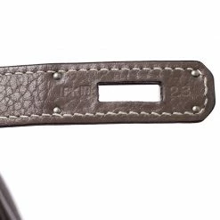 Hermes Taupe Grey Clemence Leather Palladium Hardware Birkin 35 Bag For Women -Deals Hermes Store luxury women hermes used handbags p241745 009