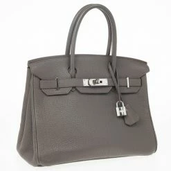 Hermes Graphite Togo Leather Birkin 30 For Women -Deals Hermes Store luxury women hermes used handbags p24291 003