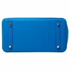 Hermes Hermès Bleu Zanzibar Epsom Leather Palladium Hardware Birkin 30 Bag For Women -Deals Hermes Store luxury women hermes used handbags p243113 013