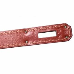 Hermes Birkin Brique Vibrato And Calf Box Leather Palladium Hardware Birkin 35 Bag For Women -Deals Hermes Store luxury women hermes used handbags p243375 005