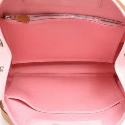 Hermes Pink Toile Canvas Cabag Elan Bag For Women -Deals Hermes Store luxury women hermes used handbags p247009 006