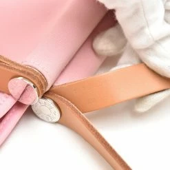 Hermes Pink Toile Canvas Cabag Elan Bag For Women -Deals Hermes Store luxury women hermes used handbags p247009 007
