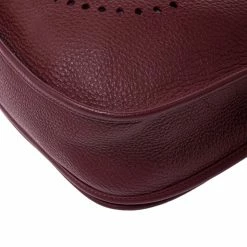 Hermes Bois De Rose Clemence Leather Evelyne III GM Bag For Women -Deals Hermes Store luxury women hermes used handbags p247622 009