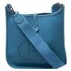 Hermes Blue Lagon Epsom Leather Evelyne III PM Bag For Women -Deals Hermes Store luxury women hermes used handbags p248816 008