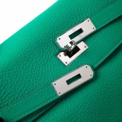 Hermes Bambou Clemence Leather Palladium Hardware Kelly Retourne 35 Bag For Women -Deals Hermes Store luxury women hermes used handbags p249807 012