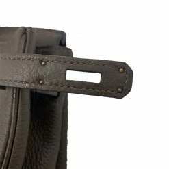 Hermes Chocolate Taurillon Clemence Leather Gold Hardware Birkin 30 Bag For Women -Deals Hermes Store luxury women hermes used handbags p251081 007