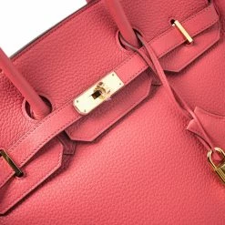 Hermes Bougainvillier Clemence Leather Gold Hardware Birkin 35 Bag For Women -Deals Hermes Store luxury women hermes used handbags p251568 006