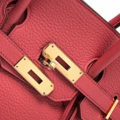 Hermes Bougainvillier Clemence Leather Gold Hardware Birkin 35 Bag For Women -Deals Hermes Store luxury women hermes used handbags p251568 007