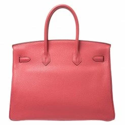 Hermes Bougainvillier Clemence Leather Gold Hardware Birkin 35 Bag For Women -Deals Hermes Store luxury women hermes used handbags p251568 016