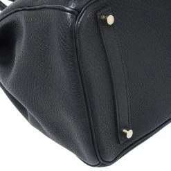 Hermes Black Fjord Leather Gold Hardware Birkin 35 Bag For Women -Deals Hermes Store luxury women hermes used handbags p252390 006