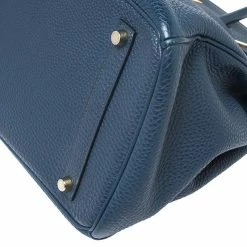 Hermes Blue De Malte Togo Leather Gold Hardware Birkin 35 Bag For Women -Deals Hermes Store luxury women hermes used handbags p252393 007