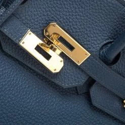Hermes Blue De Malte Togo Leather Gold Hardware Birkin 35 Bag For Women -Deals Hermes Store luxury women hermes used handbags p252393 009