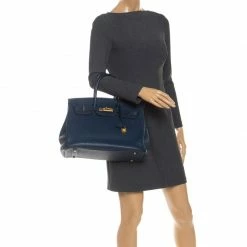 Hermes Blue De Malte Togo Leather Gold Hardware Birkin 35 Bag For Women -Deals Hermes Store luxury women hermes used handbags p252393 014