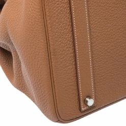 Hermes Gold Clemence Leather Palladium Hardware Birkin 40 Bag For Women -Deals Hermes Store luxury women hermes used handbags p253730 012