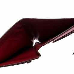 Hermes Hermès Red Leather Bearn Compact Wallet For Women -Deals Hermes Store luxury women hermes used handbags p255230 001