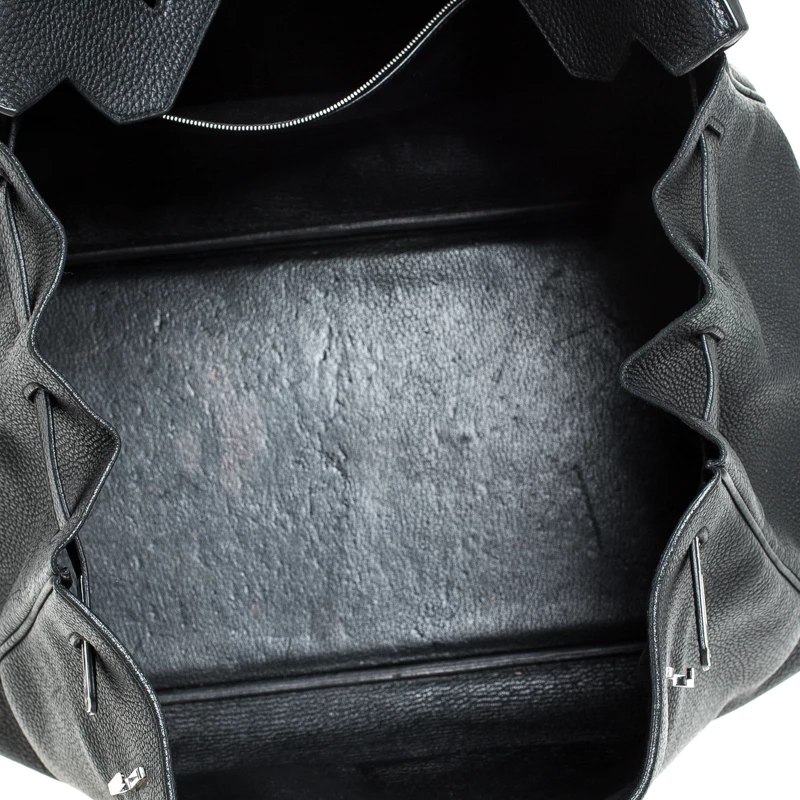 Hermes Black Togo Leather Silver Hardware Birkin 40 Bag For Women 10 Hermes Black Togo Leather Silver Hardware Birkin 40 Bag For Women - Image 8