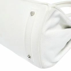 Hermes White Taurillon Clemence Leather Palladium Hardware Shoulder Birkin 42 Bag For Women -Deals Hermes Store luxury women hermes used handbags p256959 1591593196 018