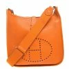 Hermes Feu Togo Leather Evelyne III PM Bag For Women -Deals Hermes Store luxury women hermes used handbags p257396 009