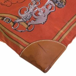 Hermes Brick Red Satin And Leather Silky City 33 Bag For Women -Deals Hermes Store luxury women hermes used handbags p257643 001