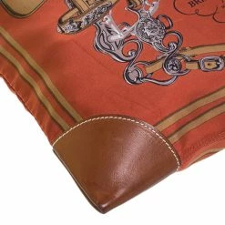 Hermes Brick Red Satin And Leather Silky City 33 Bag For Women -Deals Hermes Store luxury women hermes used handbags p257643 002