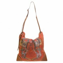 Hermes Brick Red Satin And Leather Silky City 33 Bag For Women -Deals Hermes Store luxury women hermes used handbags p257643 008