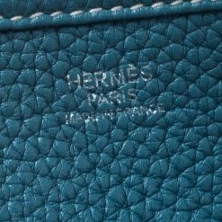 Hermes Blue Izmir Clemence Leather Evelyne III PM Bag For Women 22 Hermes Blue Izmir Clemence Leather Evelyne III PM Bag For Women -Deals Hermes Store luxury women hermes used handbags p258725 003