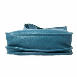 Hermes Blue Izmir Clemence Leather Evelyne III PM Bag For Women 19 Hermes Blue Izmir Clemence Leather Evelyne III PM Bag For Women -Deals Hermes Store luxury women hermes used handbags p258725 012