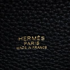Hermes Black Togo Leather Gold Hardware Picotin GM Bag For Women -Deals Hermes Store luxury women hermes used handbags p261159 011