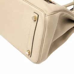 Hermes Beige Togo Leather Gold Hardware Birkin 30 Bag For Women -Deals Hermes Store luxury women hermes used handbags p265565 011