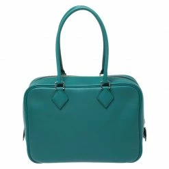 Hermes Malachite Swift Leather Plume Elan 28 Bag With Shoulder Strap For Women