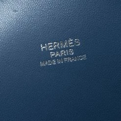 Hermes Blue Sapphire Togo Leather Bolide 31 Bag For Women -Deals Hermes Store luxury women hermes used handbags p267102 012