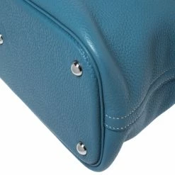 Hermes Blue Jean Togo Leather Bolide 35 Bag For Women -Deals Hermes Store luxury women hermes used handbags p267108 008