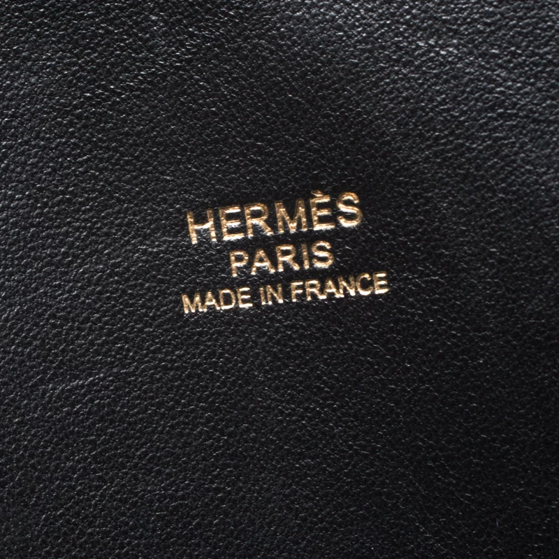 Hermes Black Togo Leather Gold Hardware Bolide 35 Bag For Women 11 Hermes Black Togo Leather Gold Hardware Bolide 35 Bag For Women - Image 9