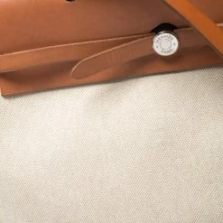 Hermes Beige/Natural Brown Canvas And Leather Herbag 39 Bag For Women -Deals Hermes Store luxury women hermes used handbags p268172 006