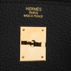 Hermes Black Fjord Leather Gold Hardware Birkin 40 Bag For Women -Deals Hermes Store luxury women hermes used handbags p268198 013