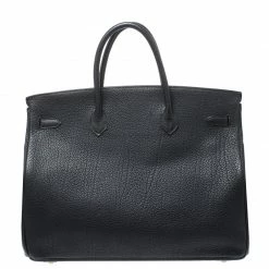 Hermes Black Fjord Leather Gold Hardware Birkin 40 Bag For Women -Deals Hermes Store luxury women hermes used handbags p268198 016