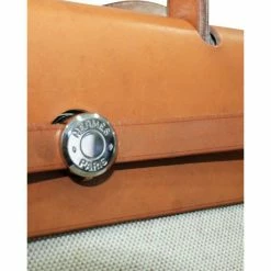 Hermes Beige/Brown Canvas Her Bag For Women -Deals Hermes Store luxury women hermes used handbags p270299 003