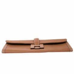 Hermes Gold Swift Leather Elan 29 Jige Clutch For Women -Deals Hermes Store luxury women hermes used handbags p271176 009
