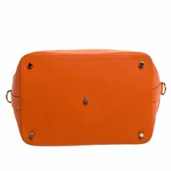 Hermes Orange Ever Color Leather Palladium Hardware Toolbox 26 Bag For Women 21 Hermes Orange Ever Color Leather Palladium Hardware Toolbox 26 Bag For Women -Deals Hermes Store luxury women hermes used handbags p271204 009