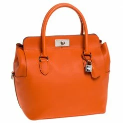Hermes Orange Ever Color Leather Palladium Hardware Toolbox 26 Bag For Women 17 Hermes Orange Ever Color Leather Palladium Hardware Toolbox 26 Bag For Women -Deals Hermes Store luxury women hermes used handbags p271204 010
