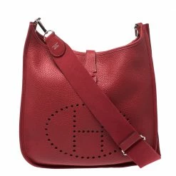 Hermes Bouganvillea Togo Leather Evelyne III PM Bag For Women