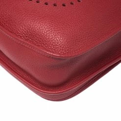 Hermes Bouganvillea Togo Leather Evelyne III PM Bag For Women -Deals Hermes Store luxury women hermes used handbags p271528 006