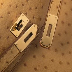 Hermes Natural Ostrich Gold Hardware Kelly Sellier 32 Bag For Women -Deals Hermes Store luxury women hermes used handbags p271541 003