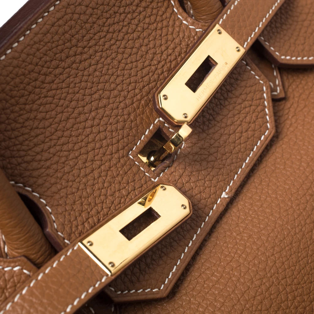 Hermes Caramel Togo Leather Gold Hardware Birkin 40 Bag For Women 8 Hermes Caramel Togo Leather Gold Hardware Birkin 40 Bag For Women - Image 6