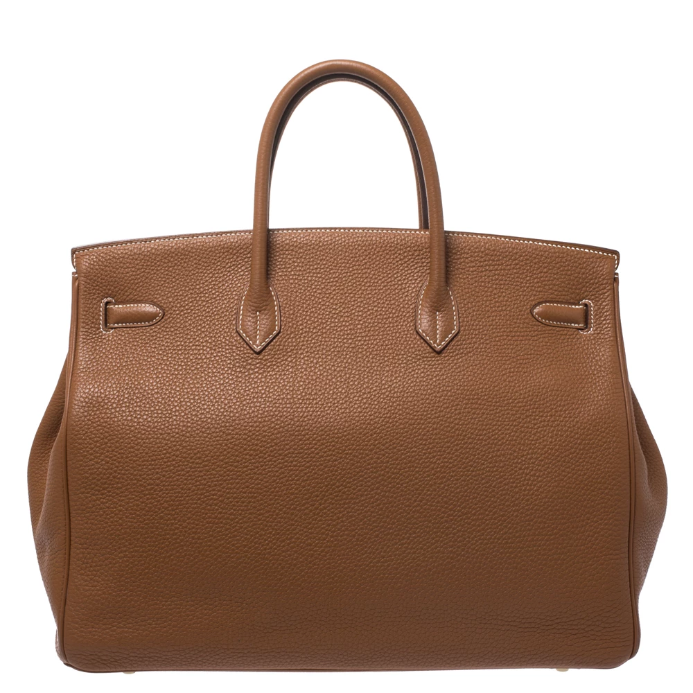 Hermes Caramel Togo Leather Gold Hardware Birkin 40 Bag For Women 6 Hermes Caramel Togo Leather Gold Hardware Birkin 40 Bag For Women - Image 4